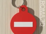 No Entry keychain - multicolor-0
