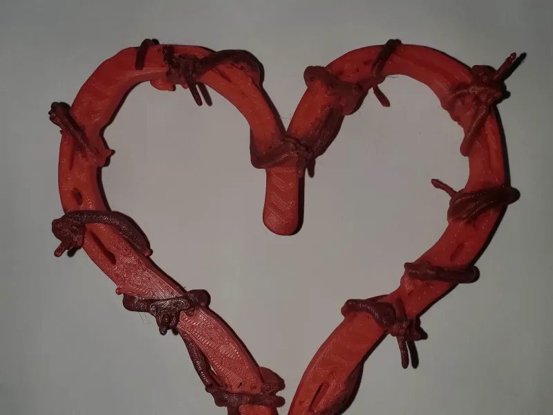 Twisted Barbwire Heart