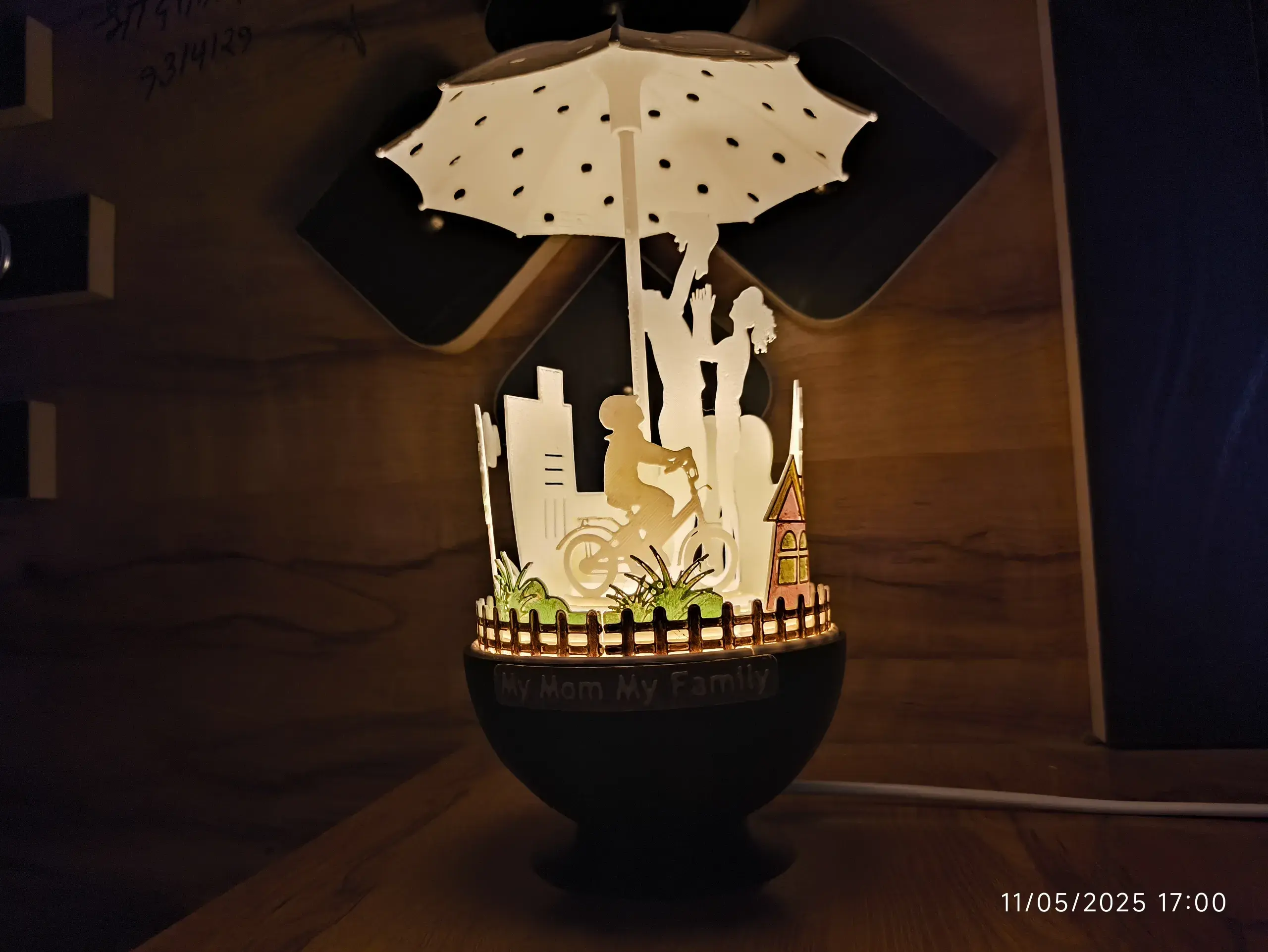"My Mom My Family-Table Lamp shade"