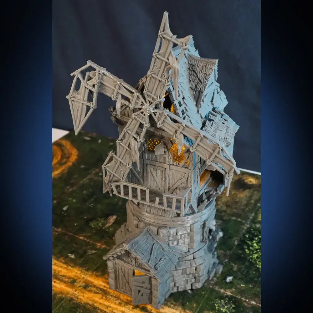 City of Tarok - Ruined Windmill - RPG terrain