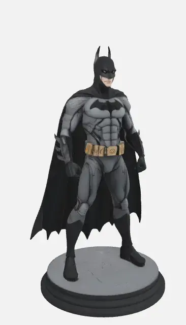 Dark Vigilante Hero Statue STL | Bat Inspired Superhero | 3D
