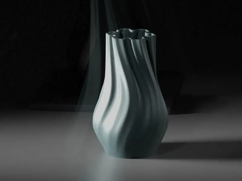 Koch fractal vase