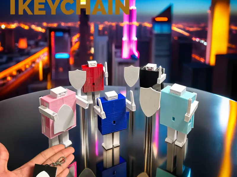 Fidget Transforming Robot keychain | DIY Toy