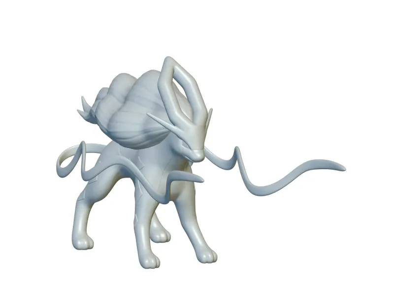 Pokemon Suicune #245 - Ready for 3D Printing!