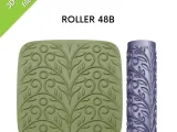Texture Rollers for clay, Vine patterns, botanical, leaf-2