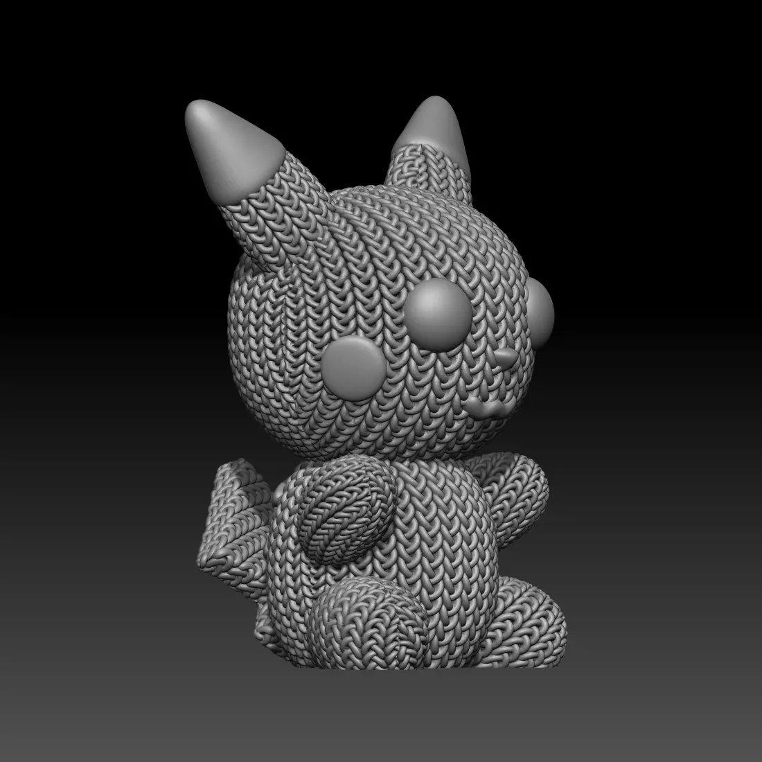 Knitted Pikachu