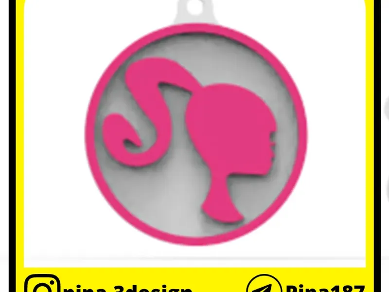 BARBIE SILHOUETTE keychain