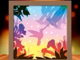 Hummingbirds shadow box-0