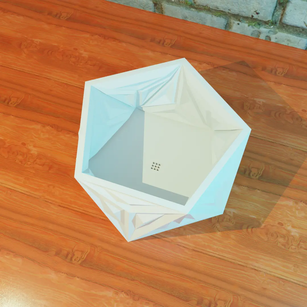 icosahedron geometric planter 3