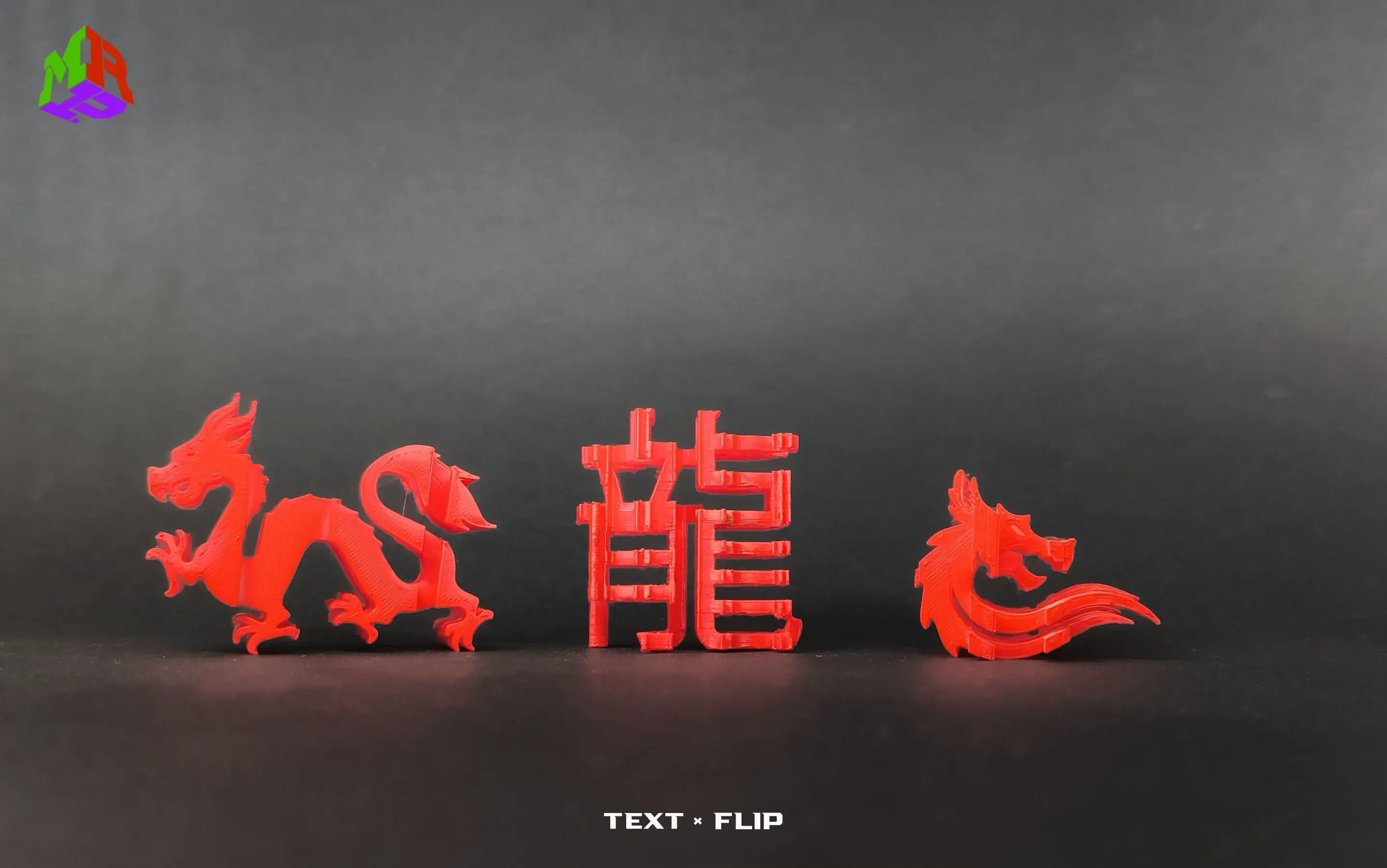 Text Flip - 龍 x Dragon