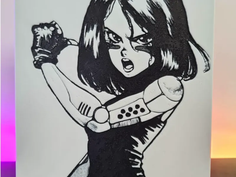 Gunm: Gally #8 - Hueforge 122x180