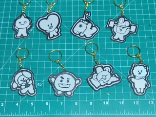 BT21 characters keychains