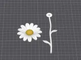 Daisy Floral Decor | Flower Head & Stem – Modular Assembly-1
