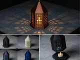 Casbah Lantern – Moroccan Geometric Lattice Tea-Light Holder-1