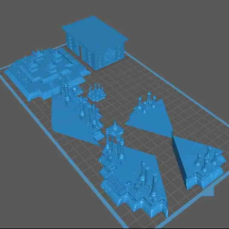 Indiase tempel met Shiva beelden 15 - miniaturen warhammer t