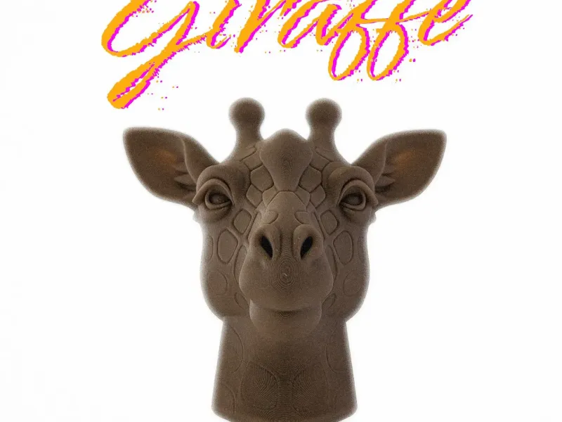 Cabeça de Girafa - Escultura de Parede