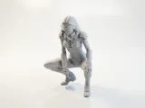 Cyborg Lady Figurine Female Sci-Fi 3D Printable-3