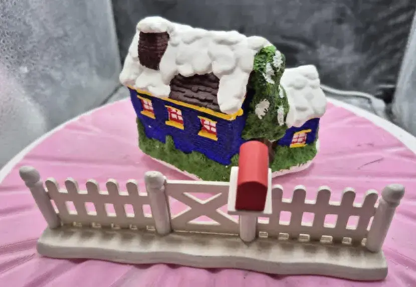 christmas village house  and fences