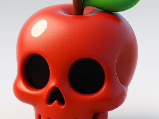 Calavera manzana