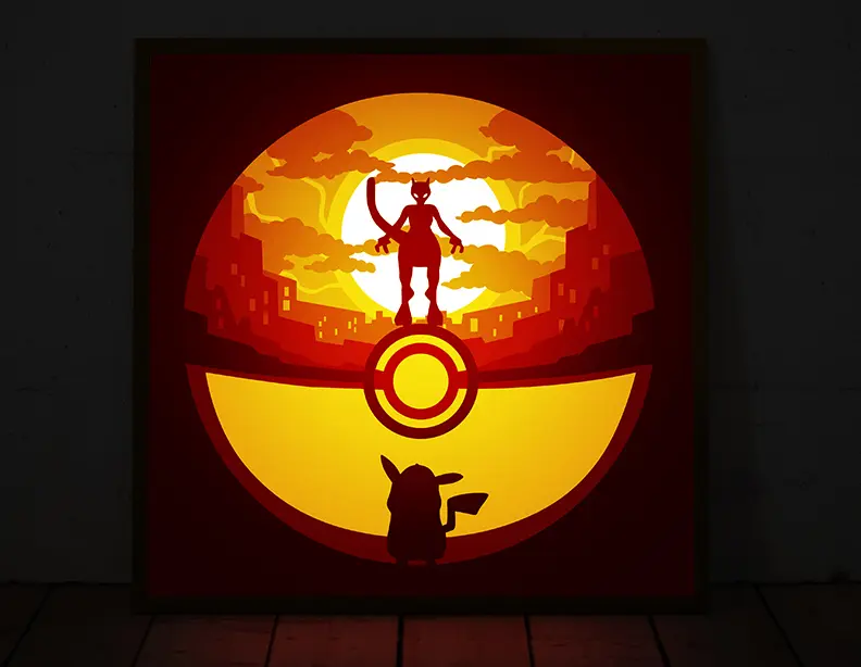 Pokemon Detective Pikachu caja de sombra