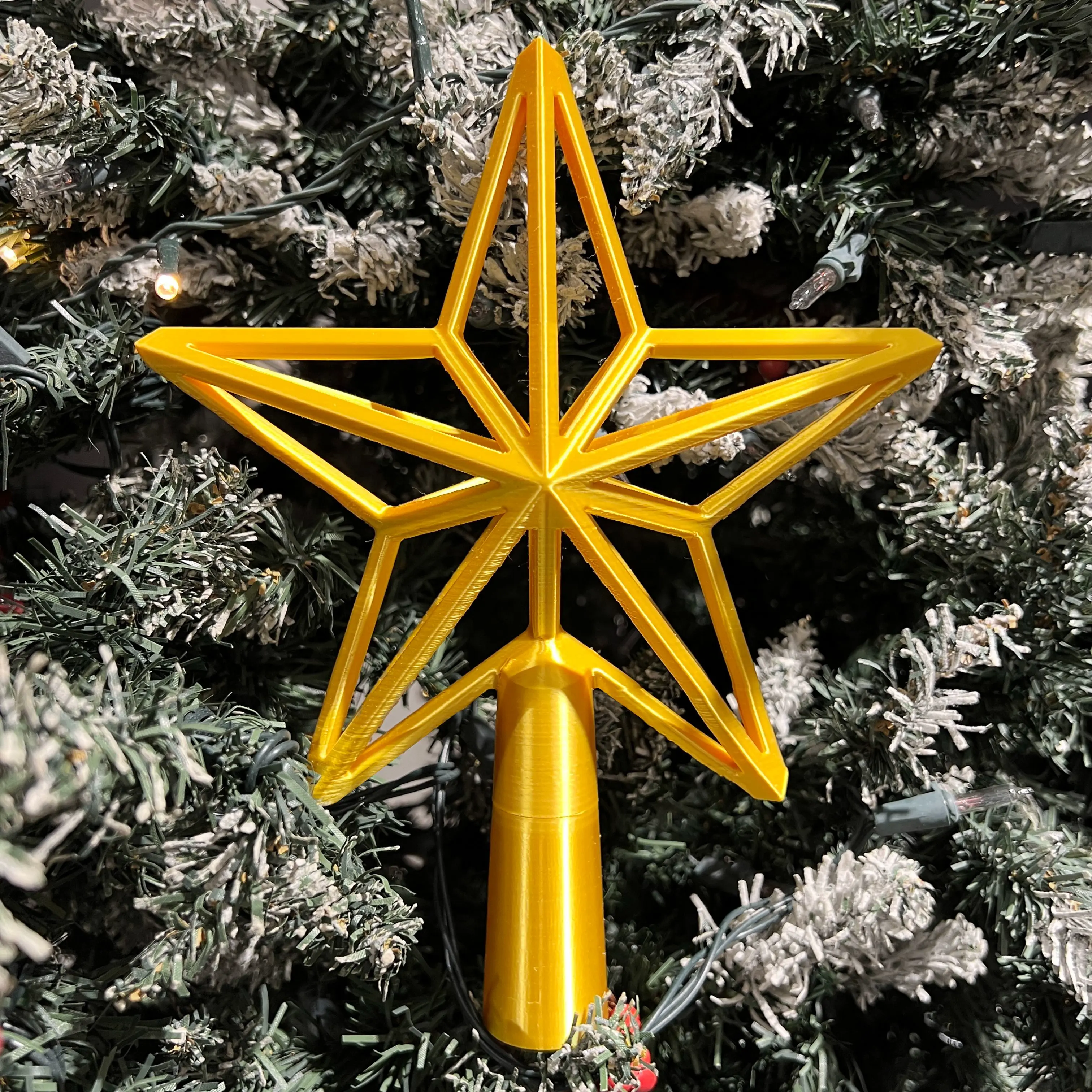 Lattice star Christmas tree topper