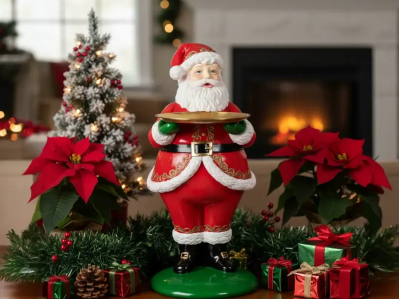 Kurabiye Tepsili Şenlikli Noel Baba