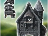 Medieval house with arched passage and circular staircase (3-1
