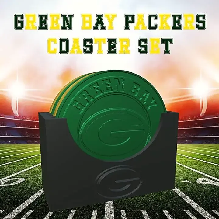 Green Bay Packers Coaster Set (NFL)