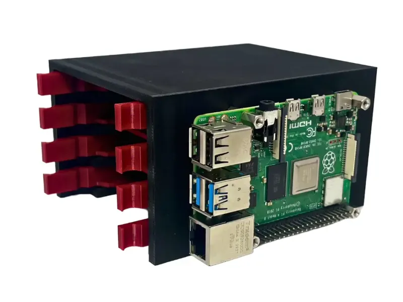 Raspberry Pi 3/4/5 NAS 4x DISK