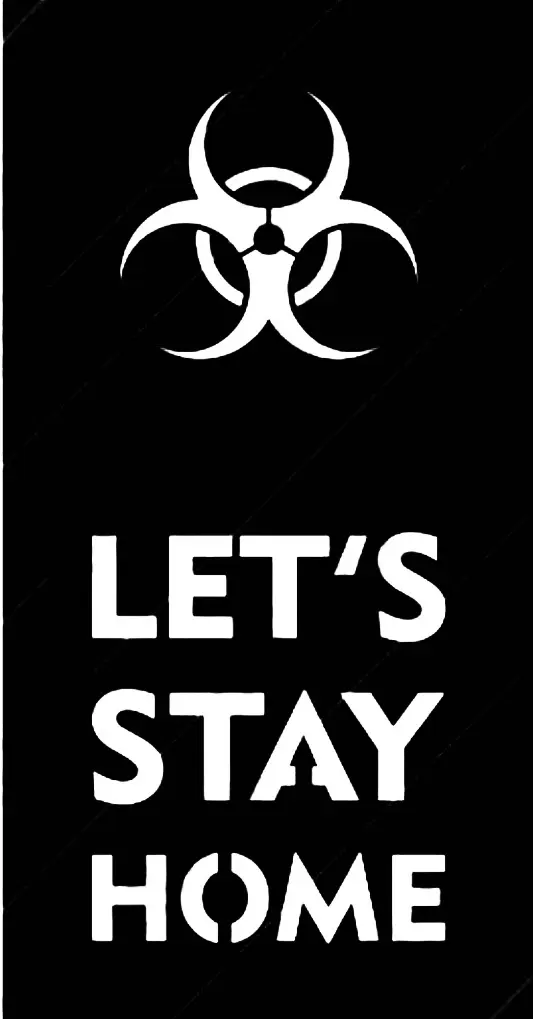Stay home stencil 1