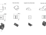 Square LED strip clip - Clip striscia led quadrata-5