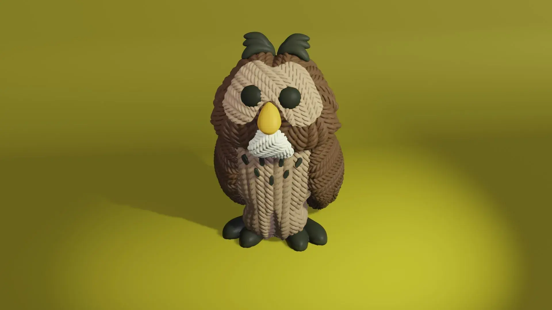 Crochet Mr Owl Winnie The Pooh Painted 3mf