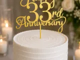 33rd Anniversary Cake Topper-1