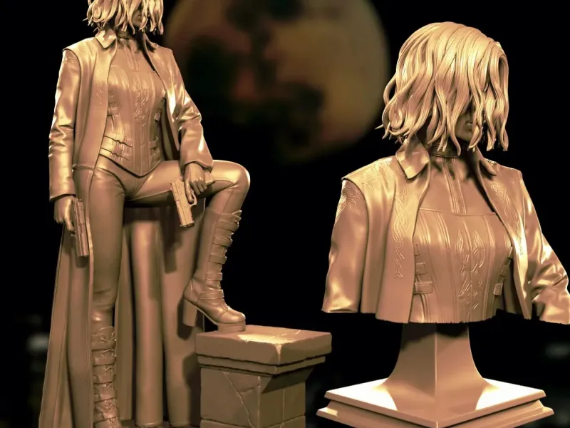 Underworld. Selena figure and bust. Film. Movie