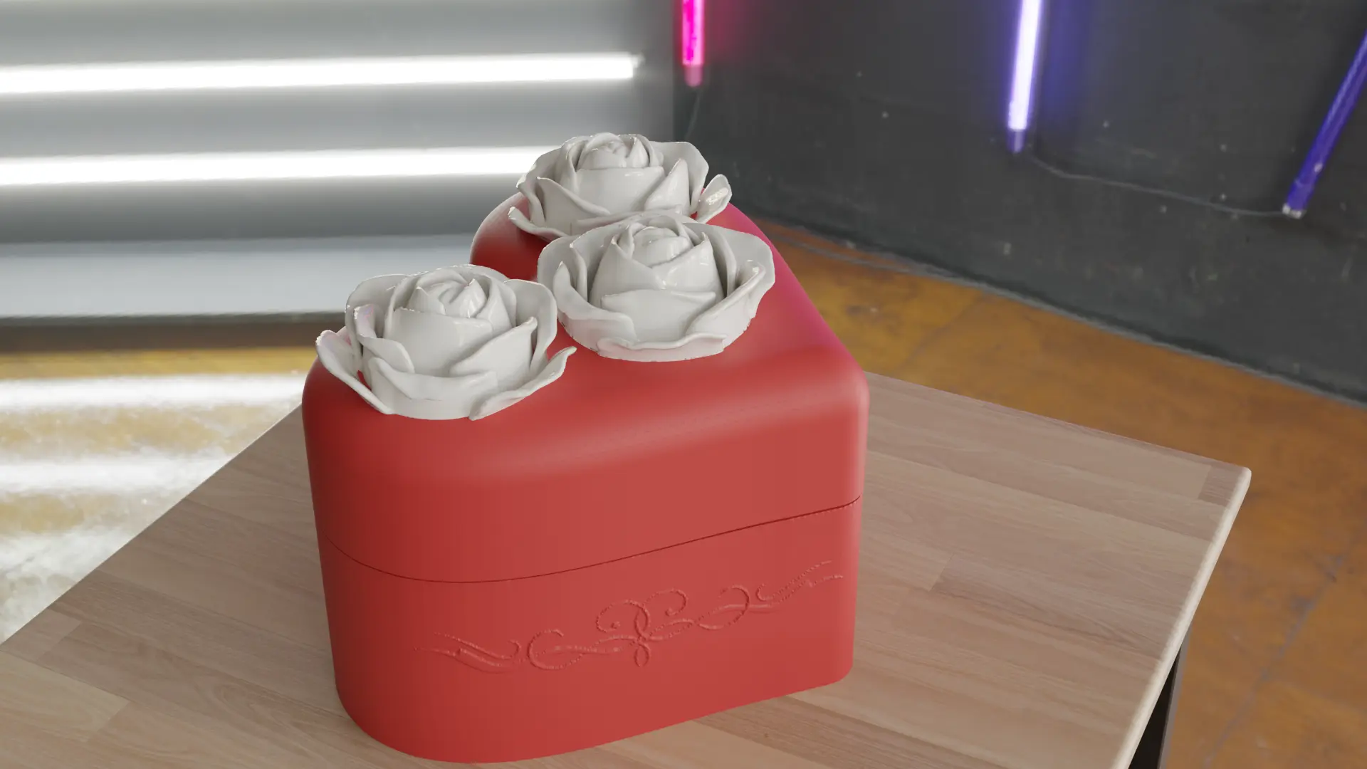 Heart-shaped Rose Box