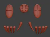 Blitzo claws, palm and neck STL for cosplay-2
