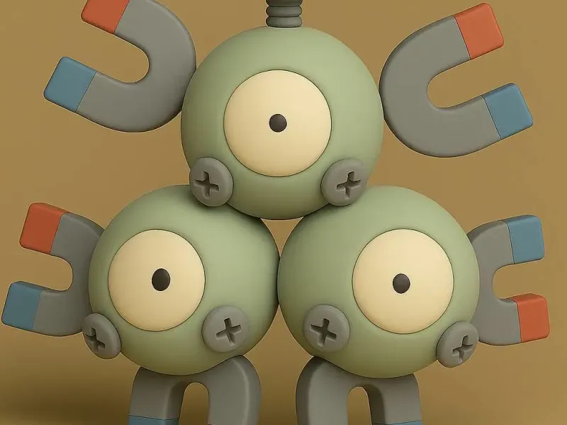Magneton Pokemon Chibi