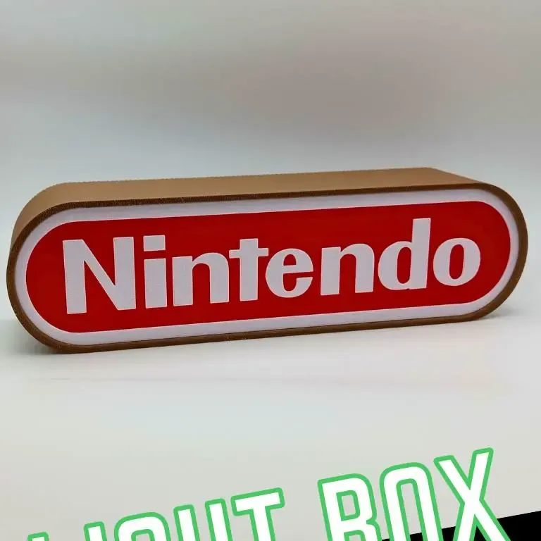 Nintendo Logo - Light Box - LED Box - 5V - No AMS