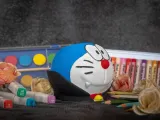 Cesta de Halloween, macetero y portalápices de Doraemon vampiro-3