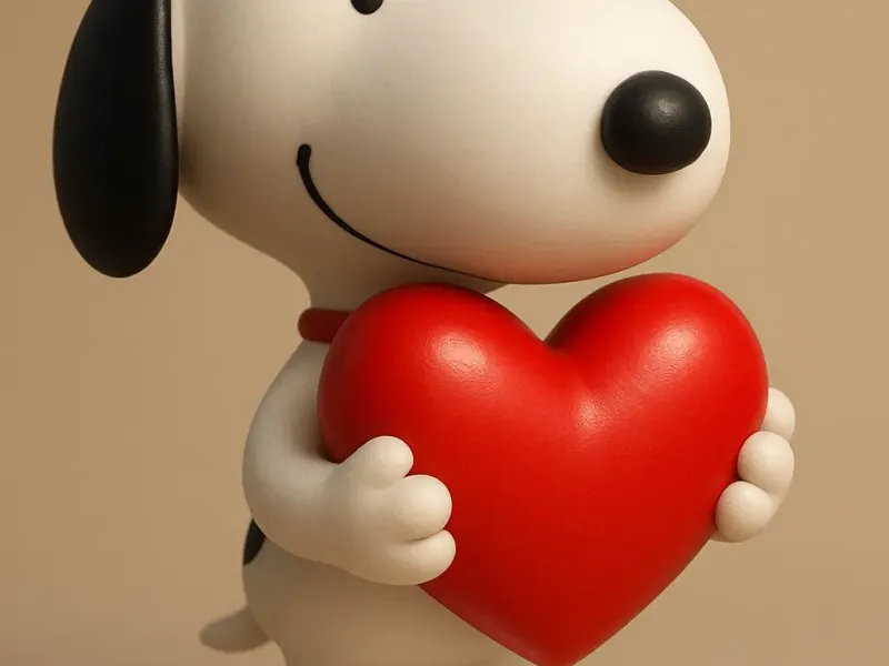 Valentine’s Day Snoopy Heart