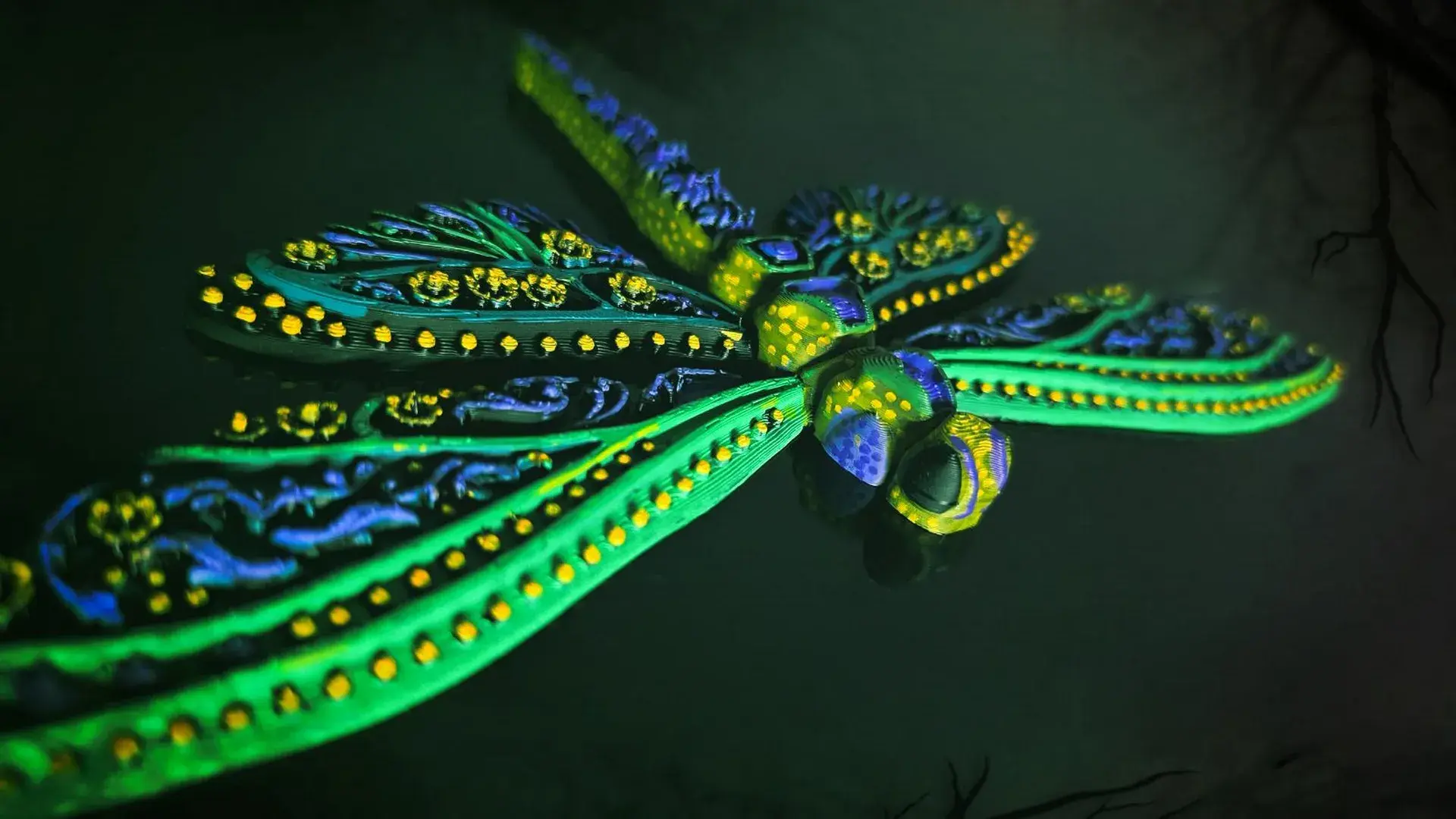 Dragonfly fridge magnet