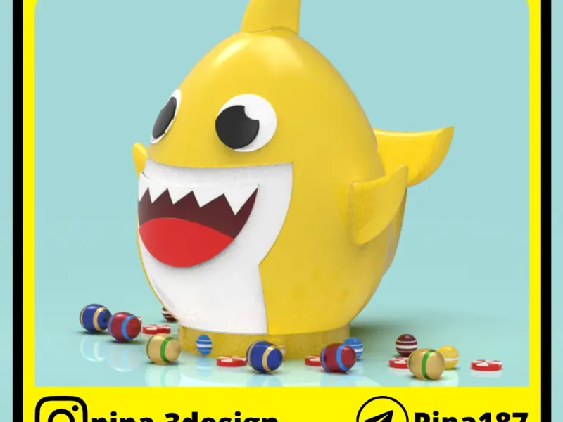 Baby Shark piggy bank or easter egg
