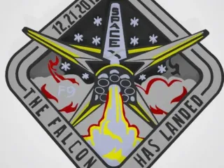 Falcon Landing mission patch
