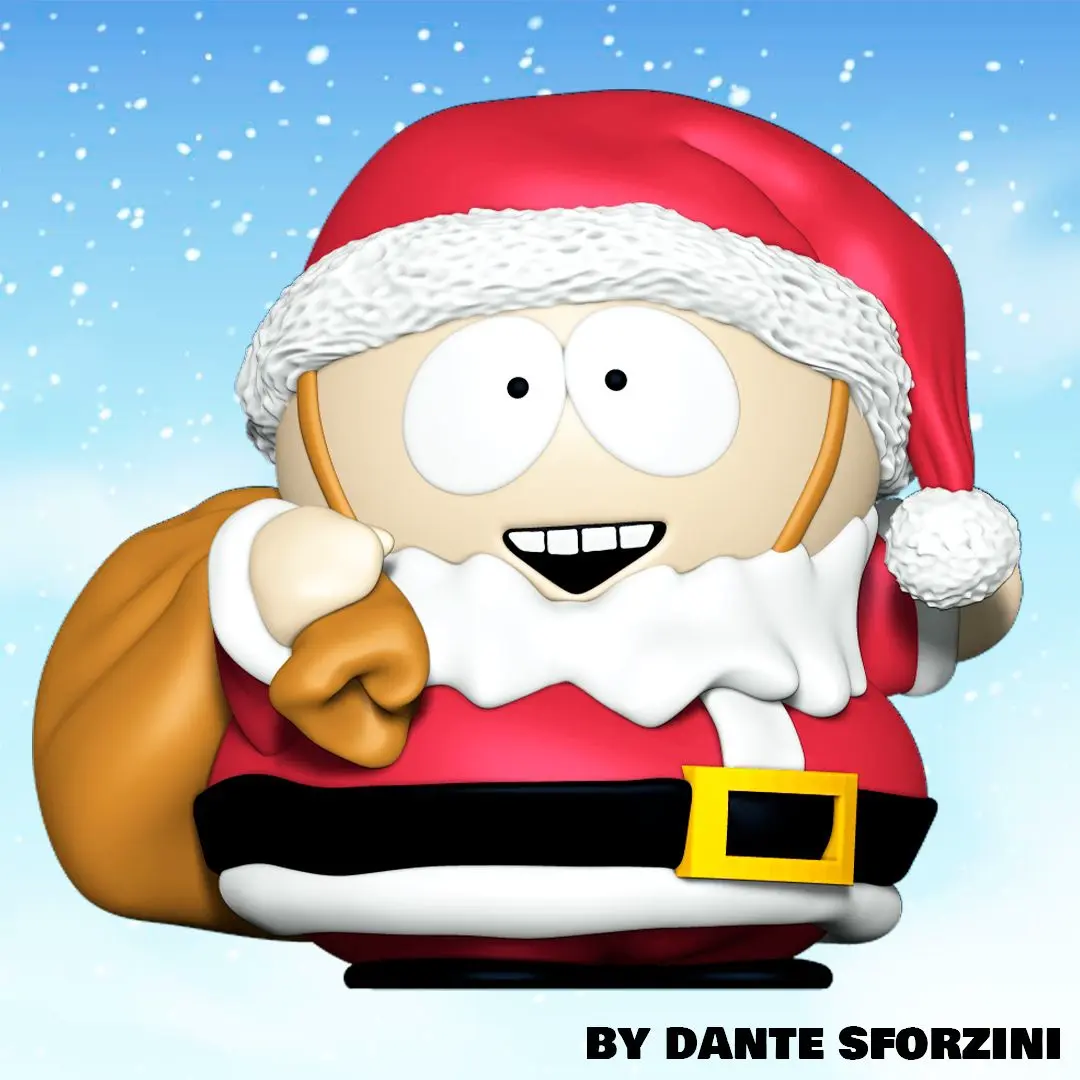 Cartman Santa Claus Figurine for Christmas