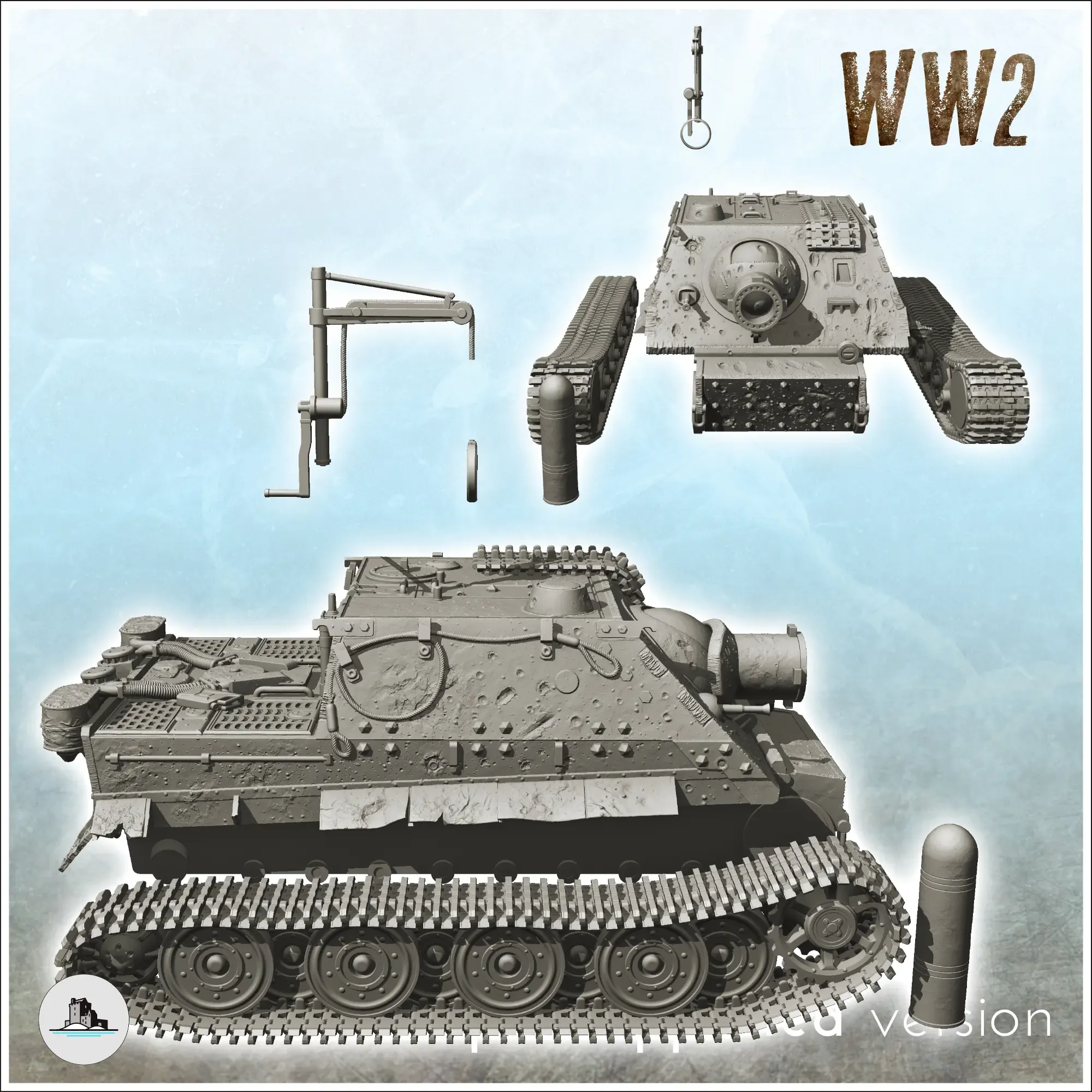 Sturmtiger 38 cm RW61 - WW2 German Flames War Bolt Action