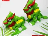 PRINT-IN-PLACE FLEXI CLOVER LEAF DRAGON ARTICULATED-5