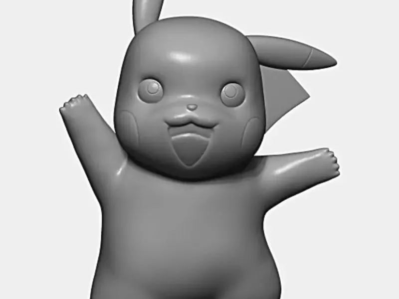 Test della stampante FDM e a resina-Pikachu