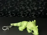 Flexi Triceratops Keychain ~ NO AMS ~ 35 Minute Print-2