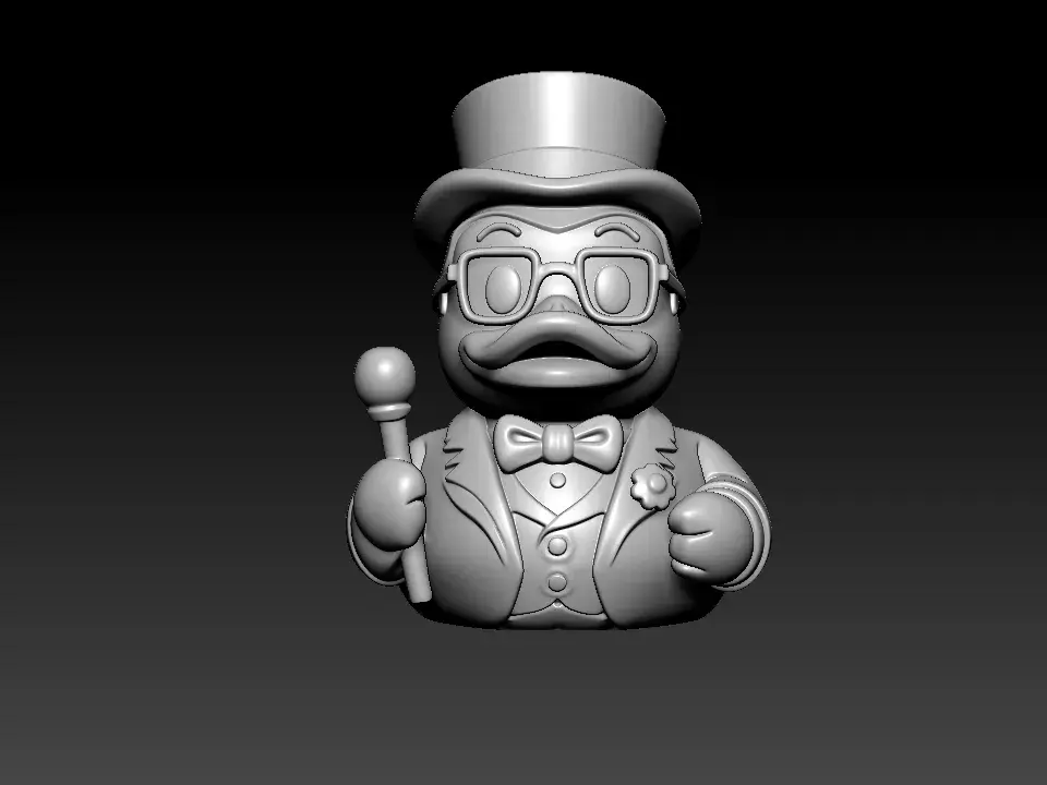 Rubber Duck - Charlie McCarthy model - 3D print