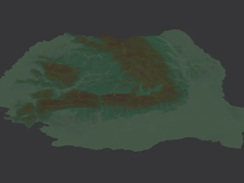 Counties of Romania. 3D Map puzzle (42-piece)